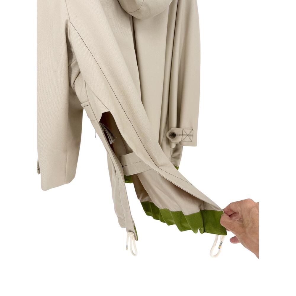 Banana Republic Oversized Utility Twill Pullover Jacket Beige Green Size Medium - Picture 10 of 14
